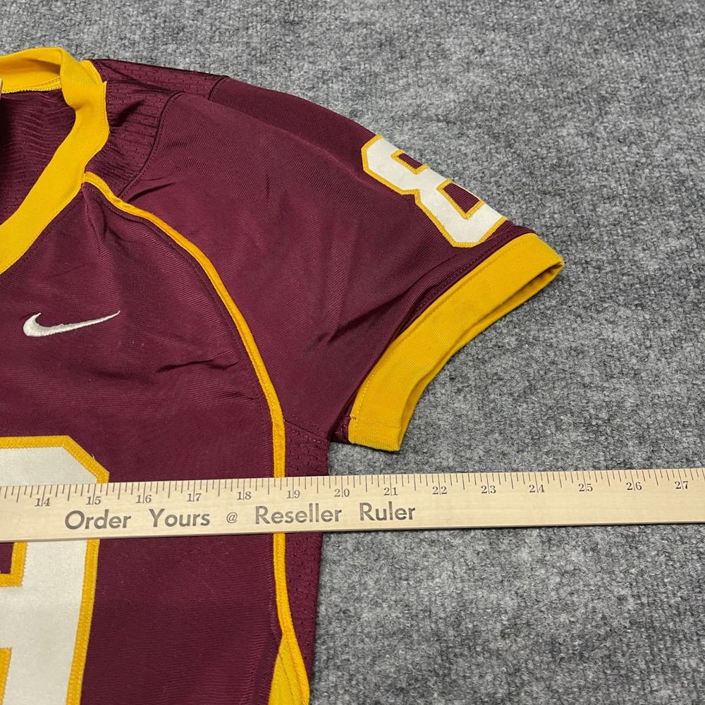 Nike Forest Grove High School Vikings Football Jersey XXL 2XL #89 Red Game Worn - Picture 11 of 12